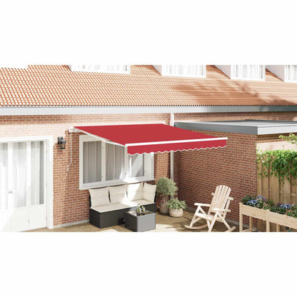 Retractable Awning Red 300 x 250 x 165 cm