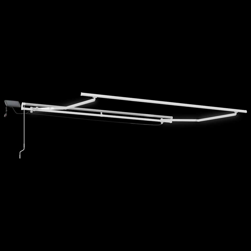 Retractable Awning Red 300 x 250 cm Fabric and Steel