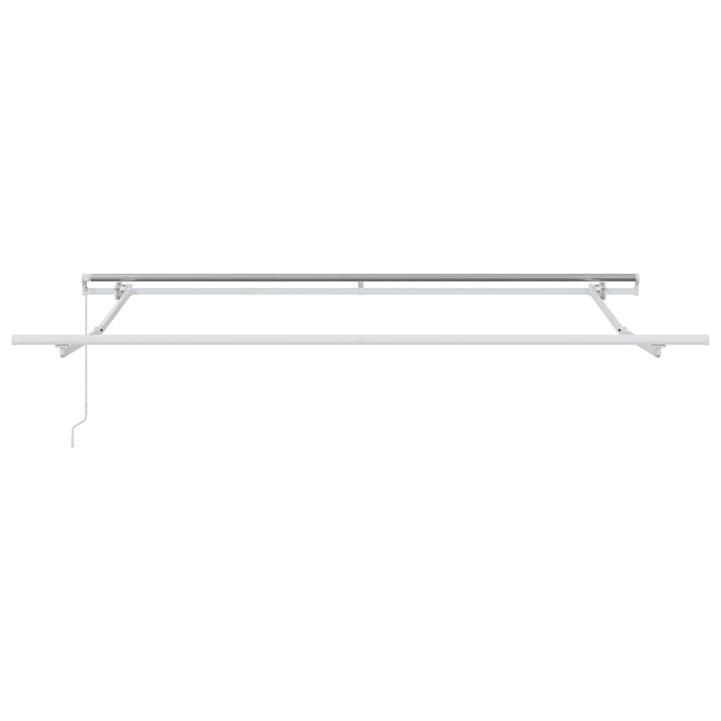 Awning Retractable Green and White 300 x 250 x 165 cm Polyester