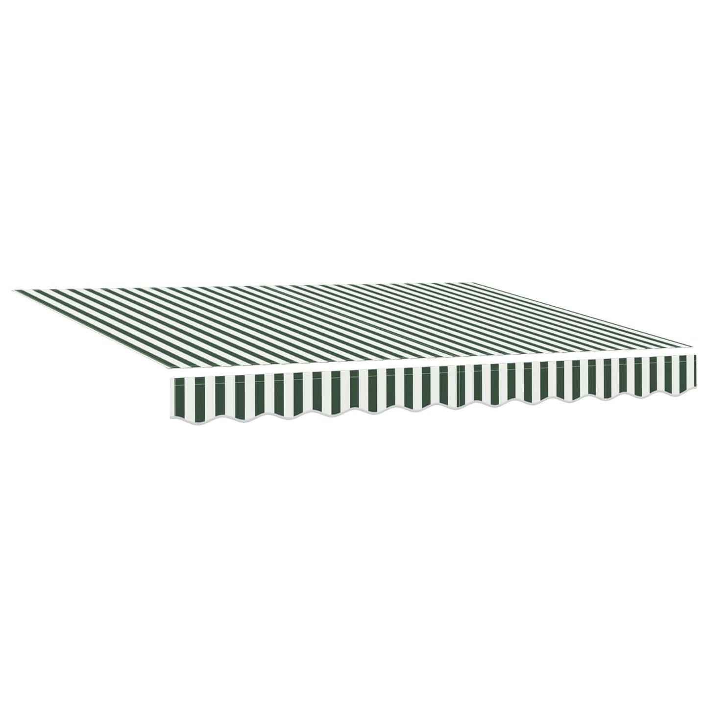 Retractable Awning Green and White 300 x 250 cm