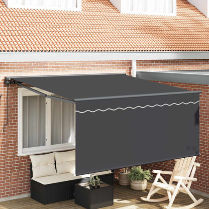Retractable Awning Manual Anthracite 350 x 250 cm