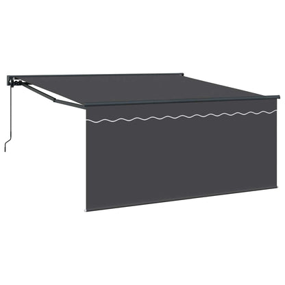 Retractable Awning Manual Anthracite 350 x 250 cm
