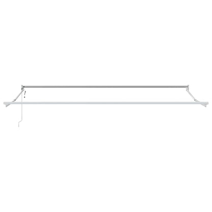 Retractable Awning Red and Black 350 x 250 cm Fabric and Steel