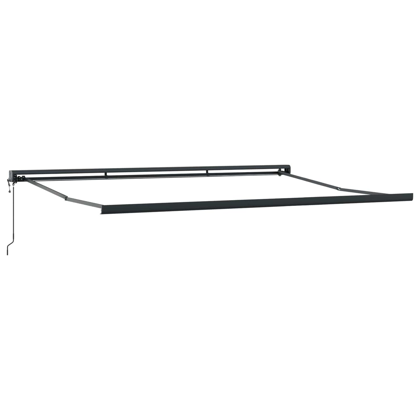 Retractable Awning Red and Black 350 x 250 cm