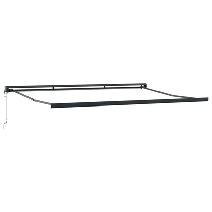 Retractable Awning Red and Black 350 x 250 cm