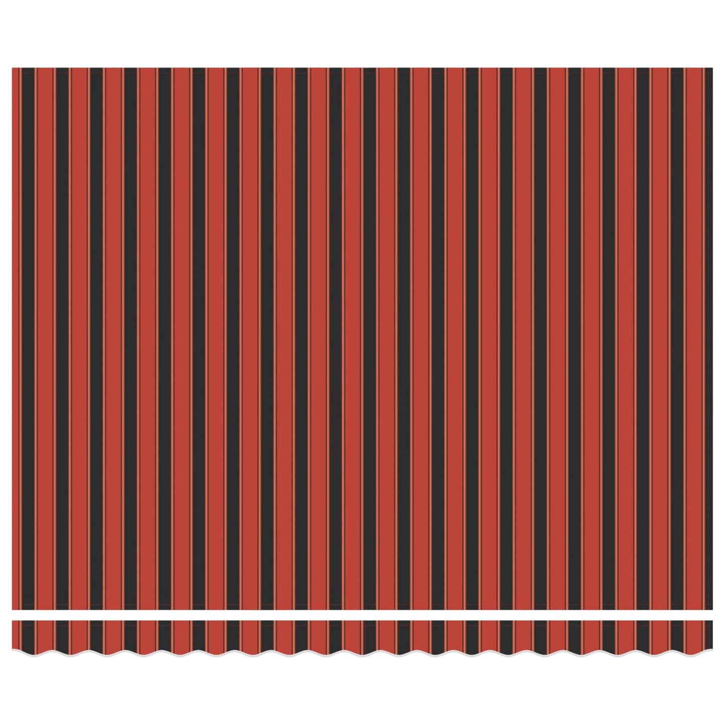 Retractable Awning Red and Black 350 x 250 cm