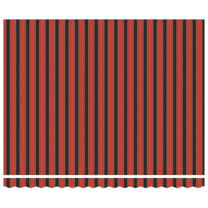 Retractable Awning Red and Black 350 x 250 cm