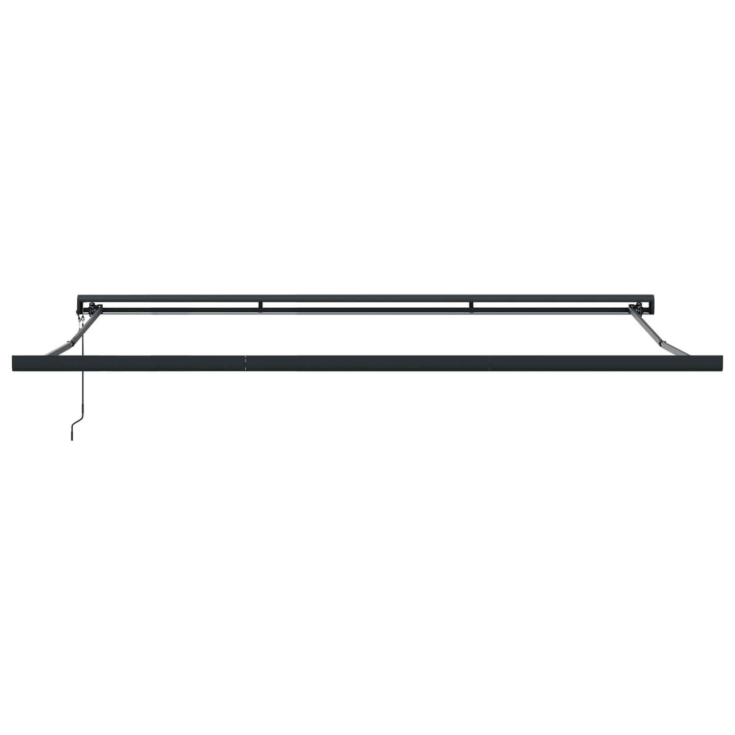 Retractable Awning Red and Black 350 x 250 cm