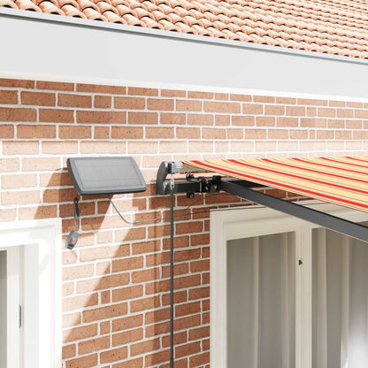 Retractable Awning Yellow and orange 350 x 250 cm Fabric