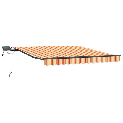 Retractable Awning Yellow and Orange 350 x 250 cm