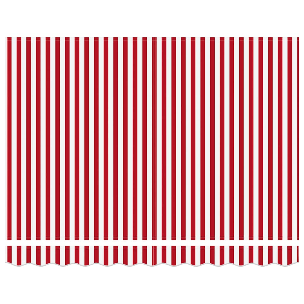 Retractable Awning Red and White 350 x 250 cm
