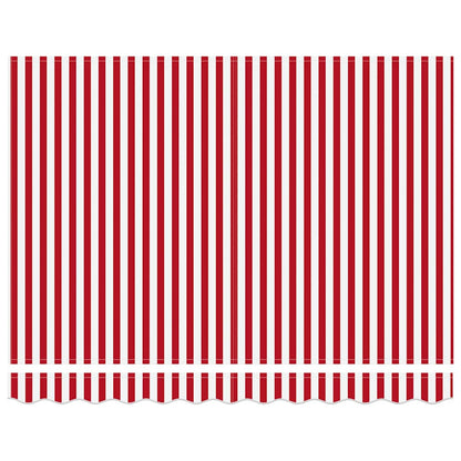 Retractable Awning Red and White 350 x 250 cm