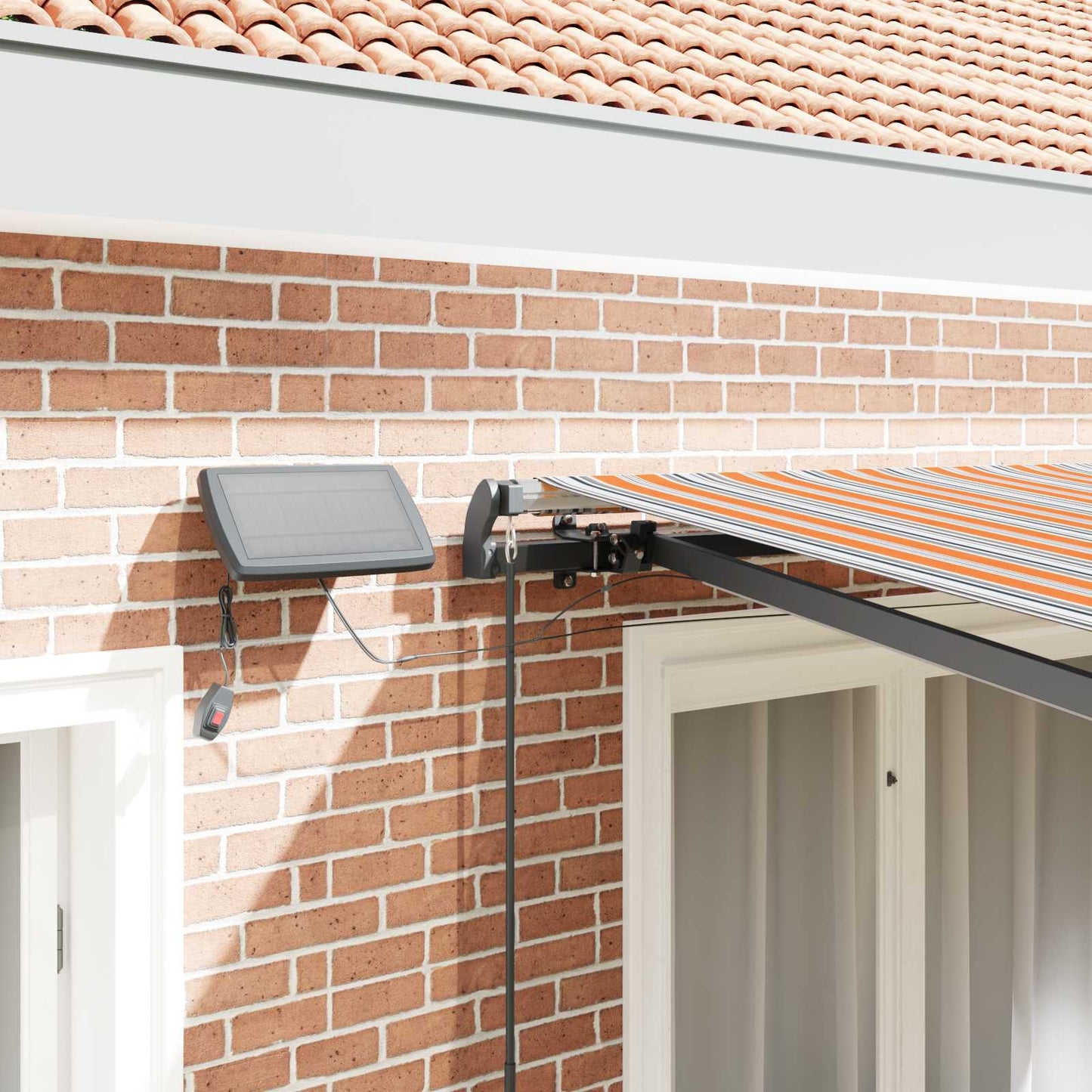 Retractable Awning Multicolour 350 x 250 cm