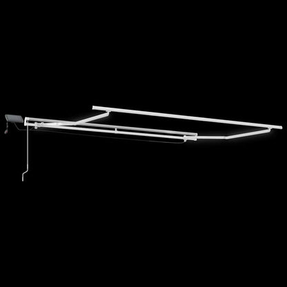 Retractable Awning Multicolour 350 x 250 cm Fabric and Steel