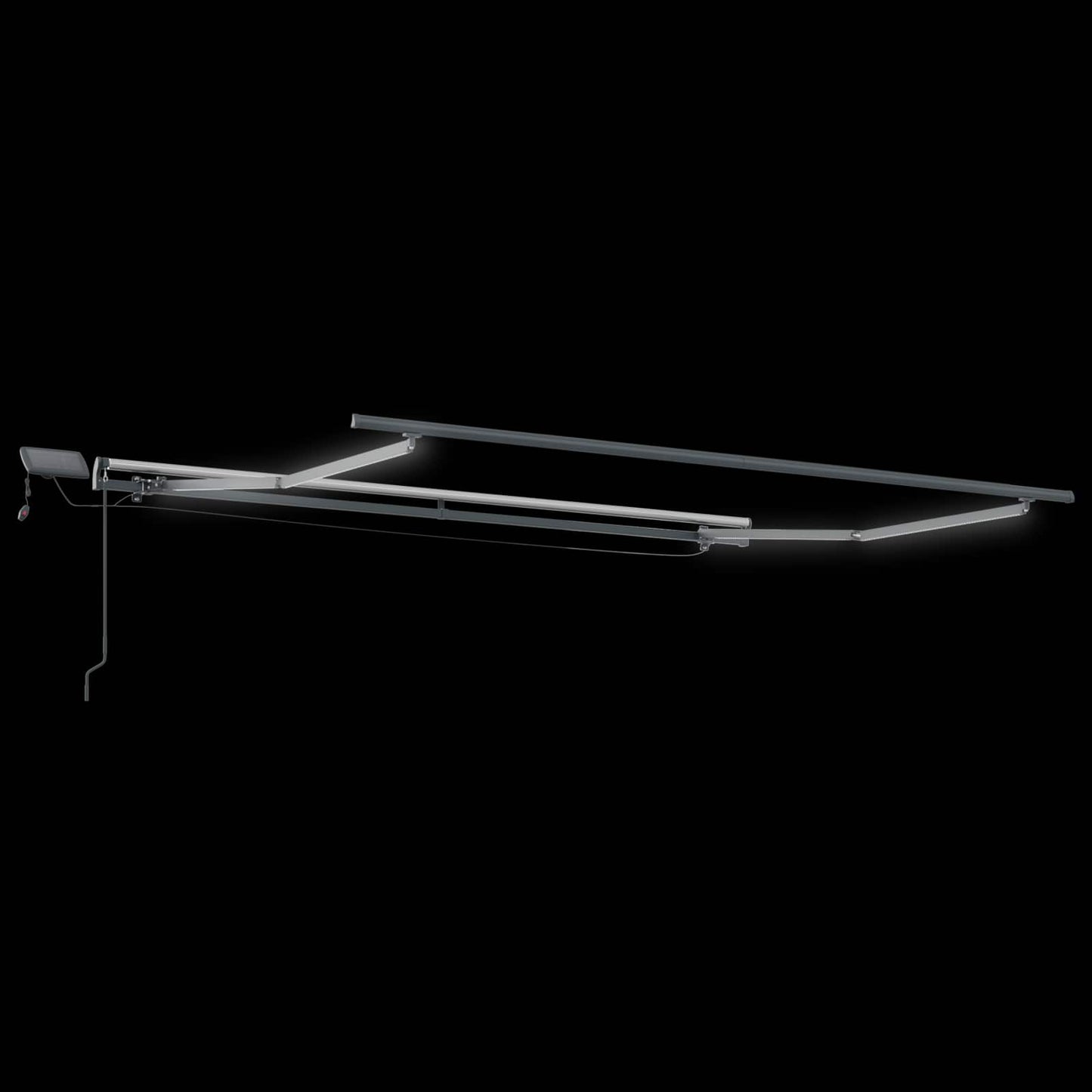 Retractable Awning Multicolour 350 x 250 cm Fabric