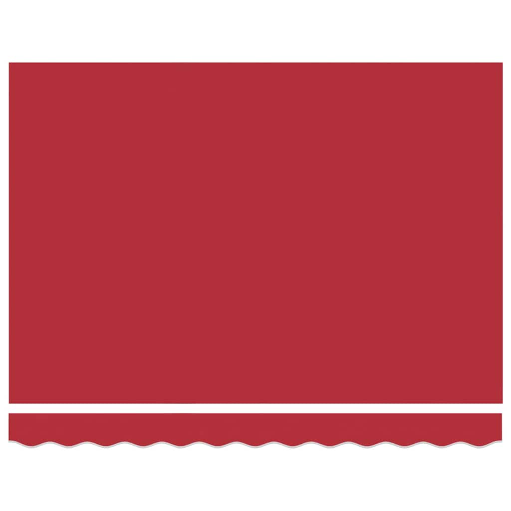 Retractable Awning Red 350 x 250 cm Fabric and Steel