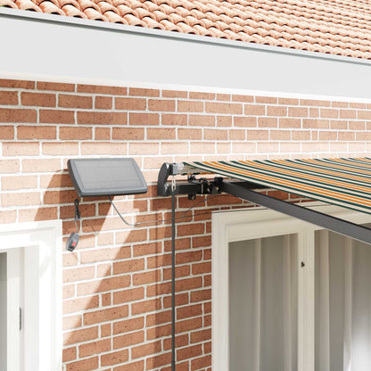 Retractable Awning Green and yellow 350 x 250 cm