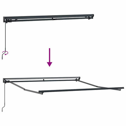Awning Frame Green and Yellow 350 x 250 cm
