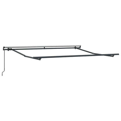 Retractable Awning Green and White 350 x 250 cm