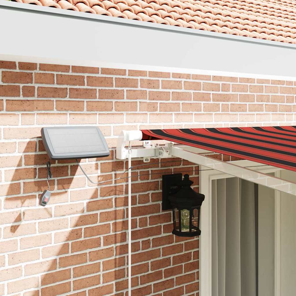 Retractable Awning Orange and brown 400 x 300 cm