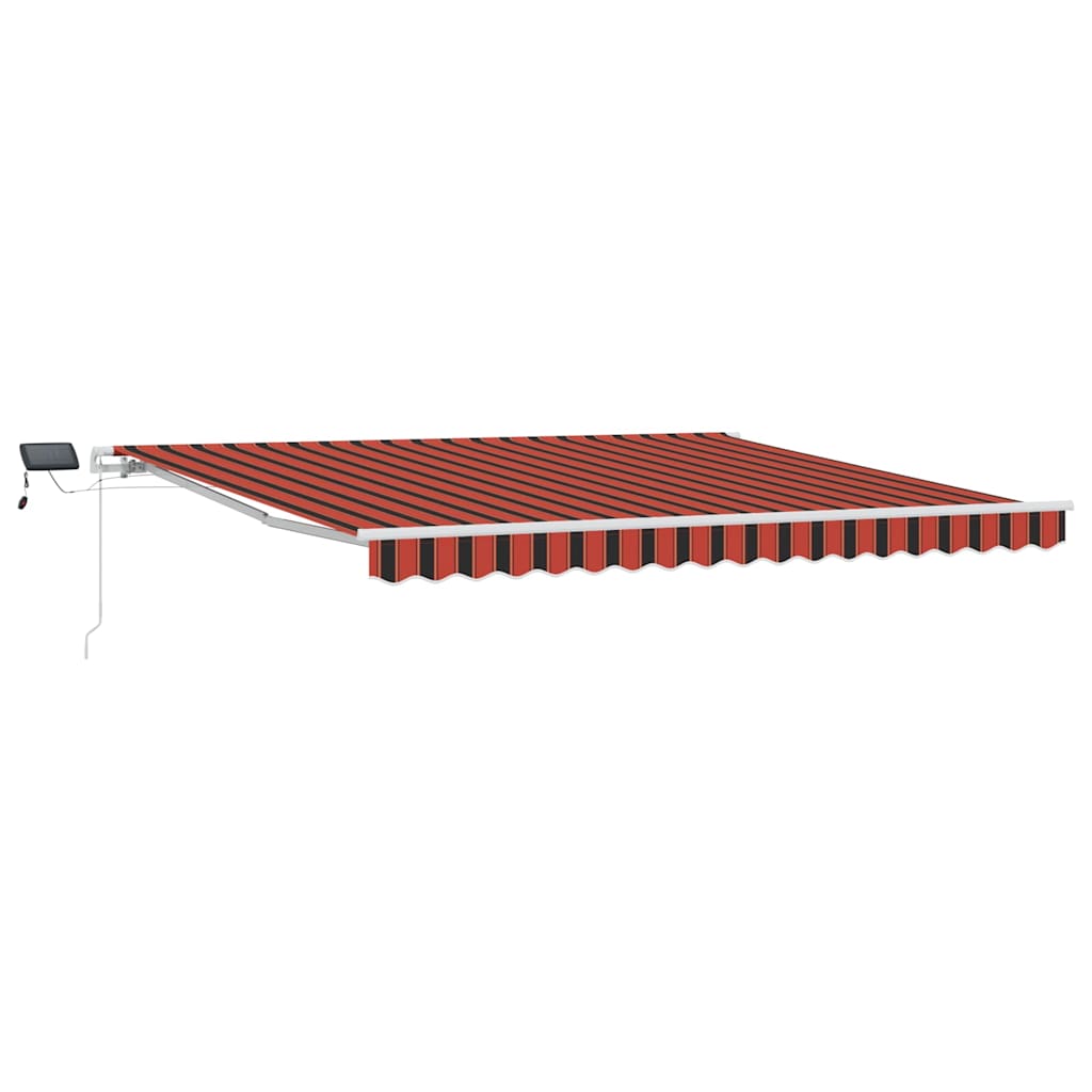 Retractable Awning Orange and brown 400 x 300 cm