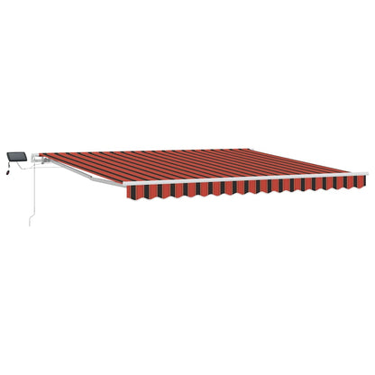 Retractable Awning Orange and brown 400 x 300 cm