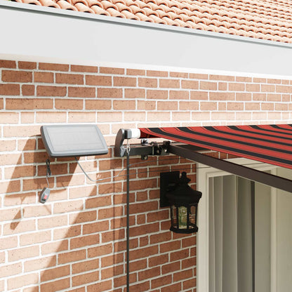 Retractable Awning Orange and brown 400 x 300 cm