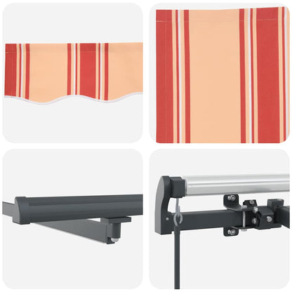 Retractable Awning Yellow and Orange 400 x 300 cm