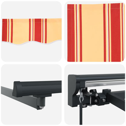 Awning Frame Multicolour 400 x 300 cm Polyester with PU coating