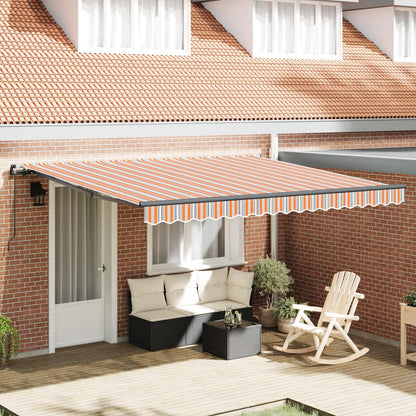 Retractable Awning Multicolour 400 x 300 cm