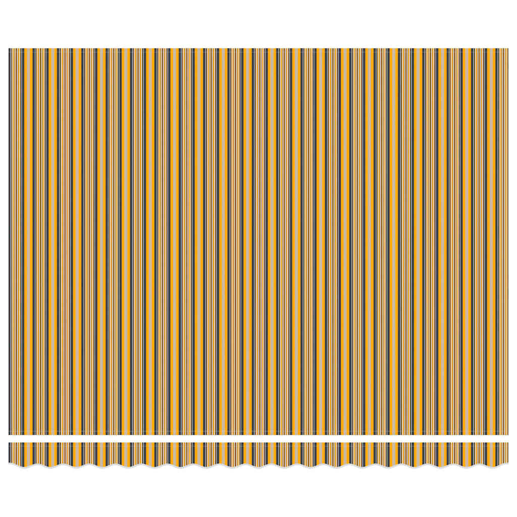 Retractable Awning Multicolour 400 x 300 cm Fabric and Steel
