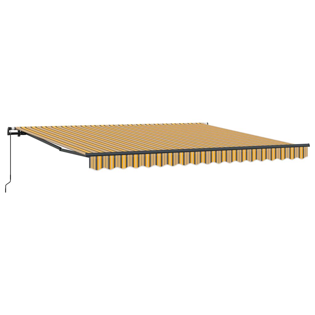 Retractable Awning Multicolour 400 x 300 cm Polyester and Steel
