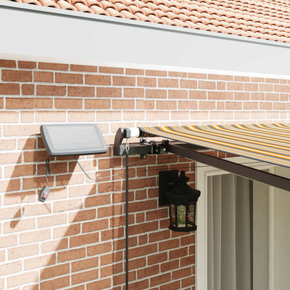Retractable Awning Multicolour 400 x 300 cm Fabric
