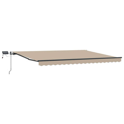 Retractable Awning Beige 400 x 300 cm Fabric