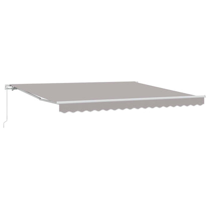 Retractable Awning Light Grey 400 x 300 cm