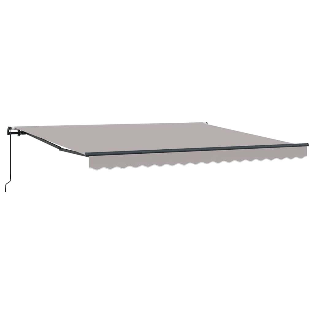 Retractable Awning Light Grey 400 x 300 cm