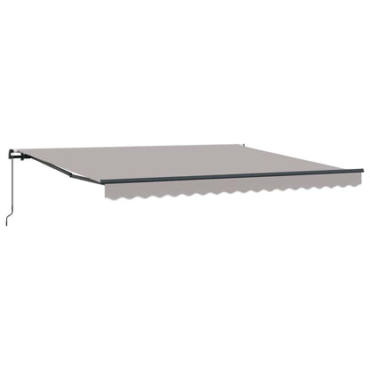Retractable Awning Light Grey 400 x 300 cm
