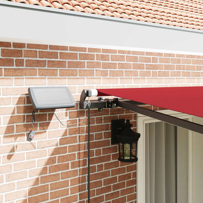 Retractable Awning Red 400 x 300 cm Fabric