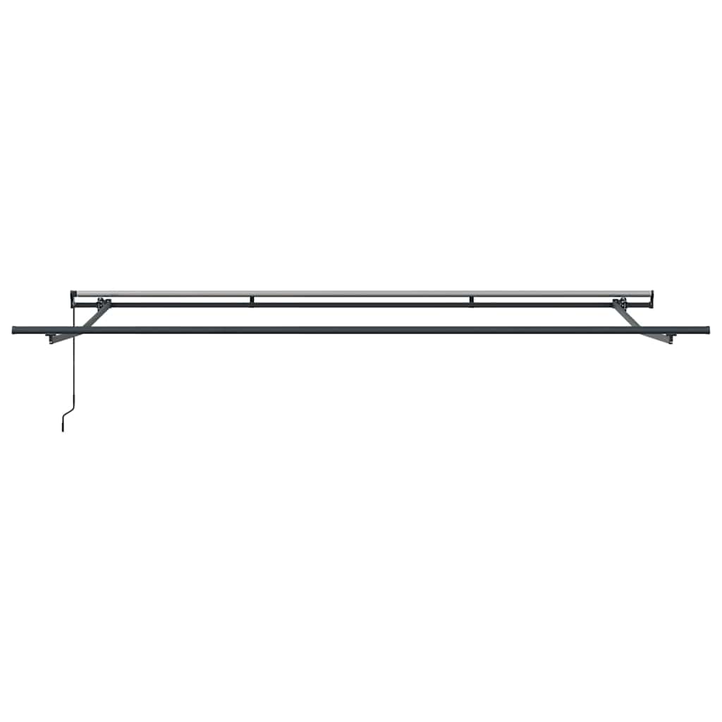 Retractable Awning Green and White 400 x 300 cm