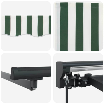 Awning Frame Green and White 400 x 300 cm