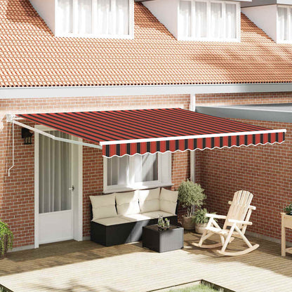 Retractable Awning Yellow and Orange 400 x 300 cm
