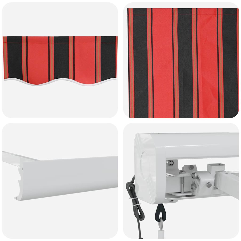 Retractable Awning Yellow and Orange 400 x 350 cm