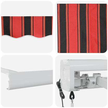 Retractable Awning Yellow and Orange 400 x 350 cm