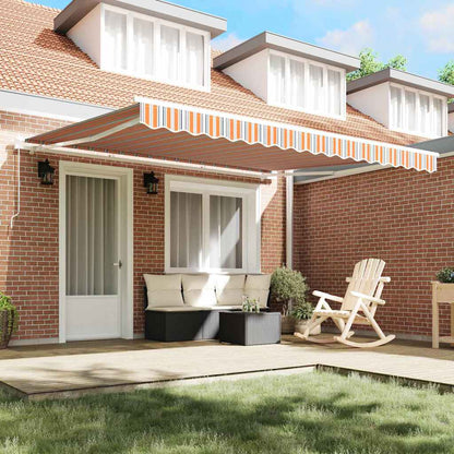 Retractable Awning Multicolour 400 x 350 cm