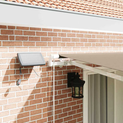 Retractable Awning Beige 400 x 300 cm Fabric and Aluminium