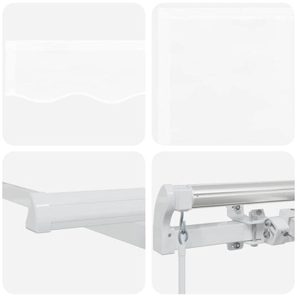 Awning Manual White 400 x 350 x 165 cm Polyester and Metal