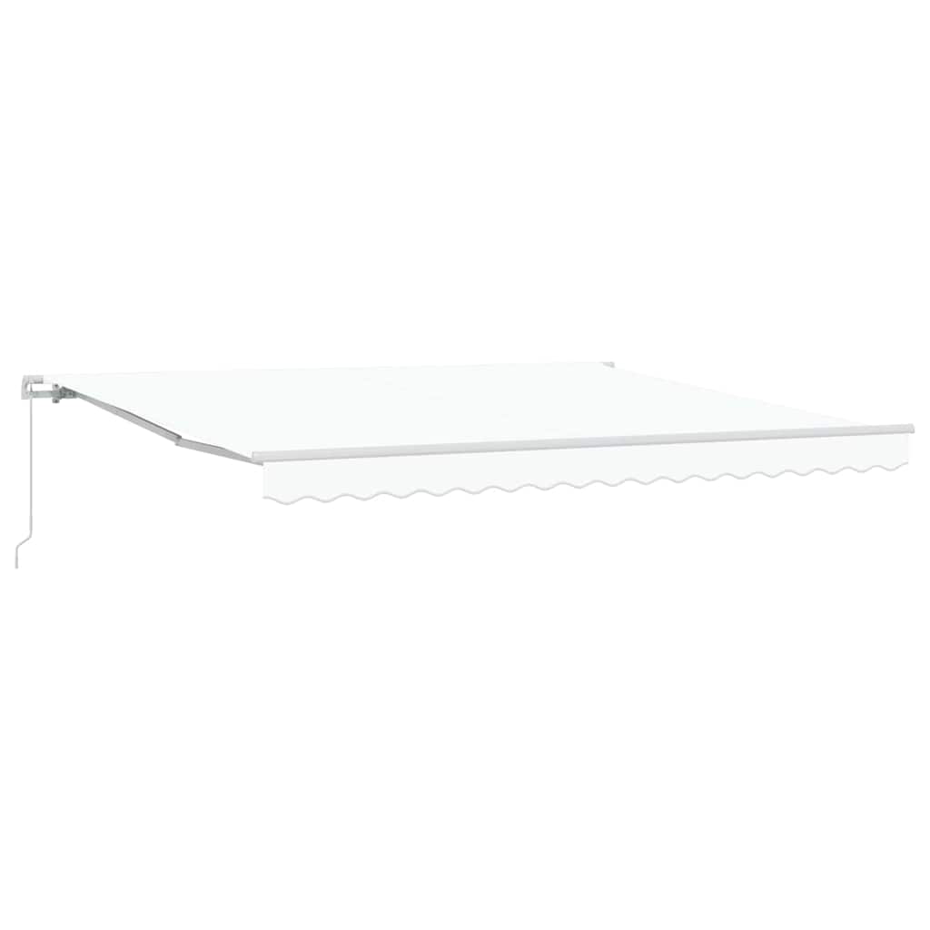 Awning Manual White 400 x 350 x 165 cm Polyester and Metal
