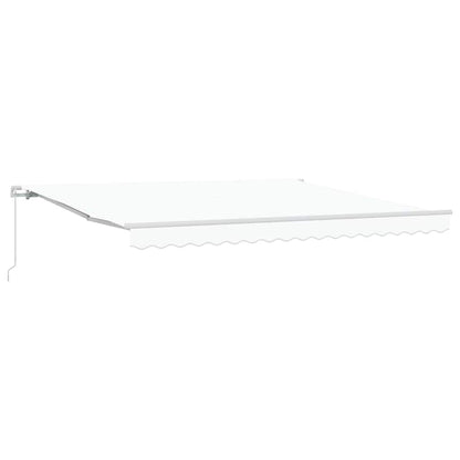Awning Manual White 400 x 350 x 165 cm Polyester and Metal