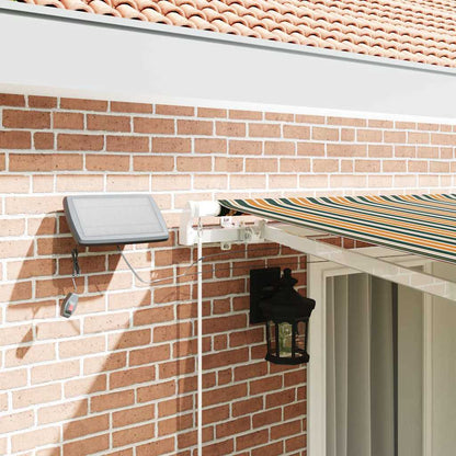Retractable Awning Green and yellow 400 x 300 cm