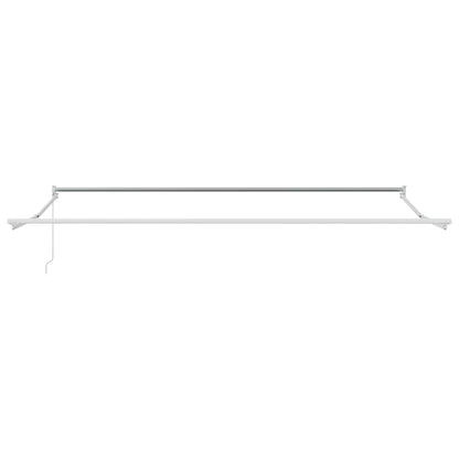 Retractable Awning Green and White 400 x 350 x 165 cm
